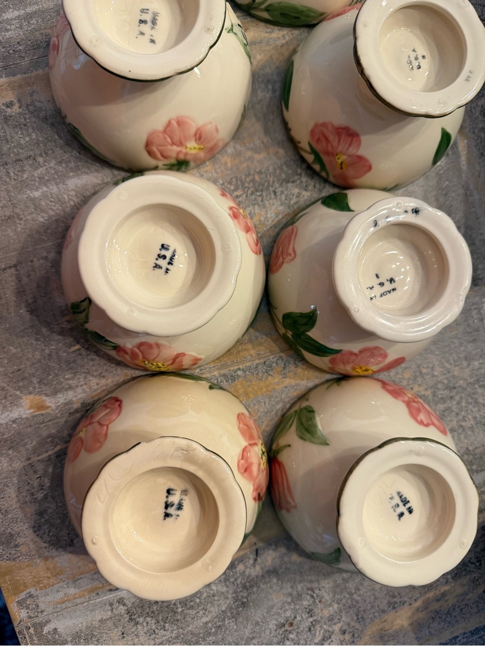 Desert Rose Sherbet Bowls - Picture 5 of 7